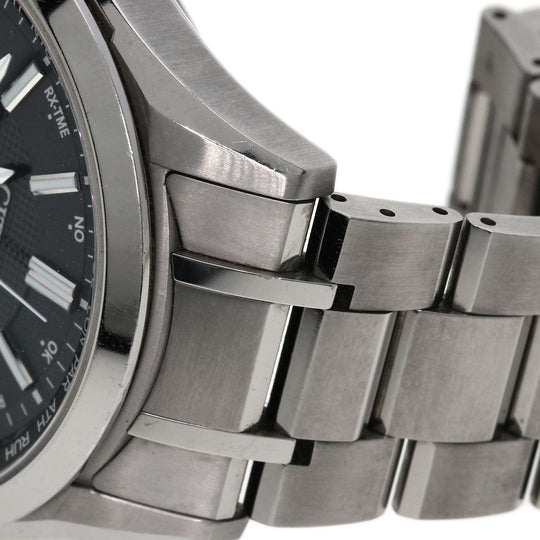 CITIZEN Watches Eco Drive CC3010-51E Titanium, Titanium Silver Atessa black dial mens Used Authentic