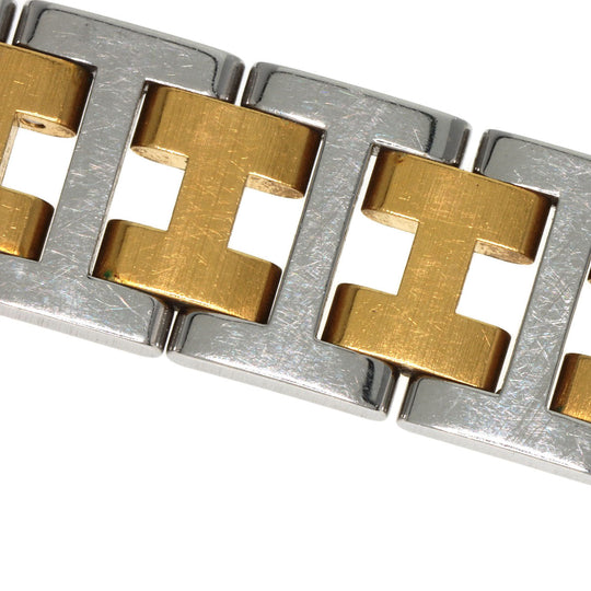 HERMES Watches Quartz Stainless Steel , SSxGP gold Clipper Old Belt Ivory dial Women Used Authentic