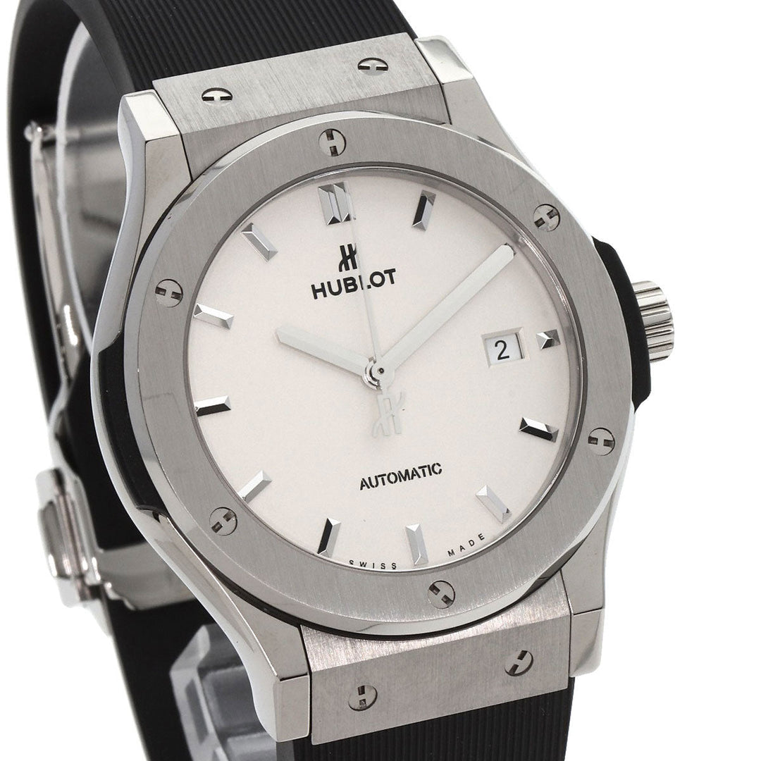 HUBLOT Watches Quartz 542.NX.2611.RX Titanium Silver Classic Fusion Titanium Opaline Silver dial