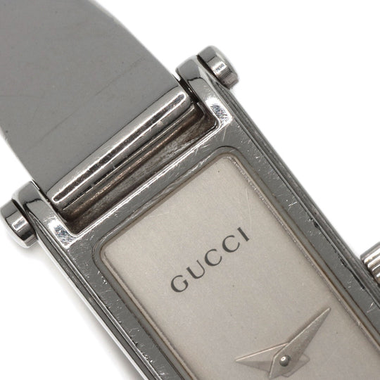 GUCCI Watches Quartz 1500L Stainless Steel , Stainless Steel Silver Square face Silver dial Women Used Authentic