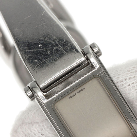 GUCCI Watches Quartz 1500L Stainless Steel , Stainless Steel Silver Square face Silver dial Women Used Authentic