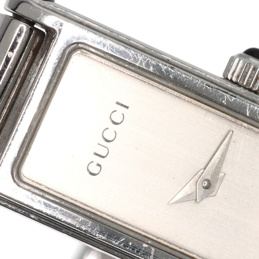 GUCCI Watches Quartz 1500L Stainless Steel , Stainless Steel Silver Square face Silver dial Women Used Authentic