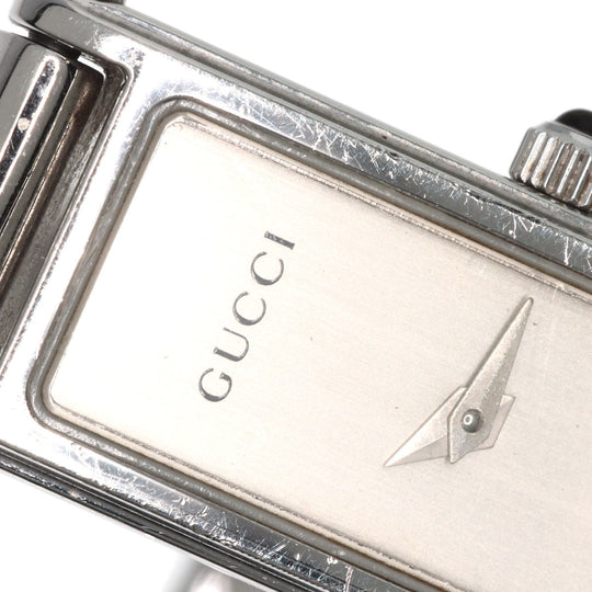 GUCCI Watches Quartz 1500L Stainless Steel , Stainless Steel Silver Square face Silver dial Women Used Authentic