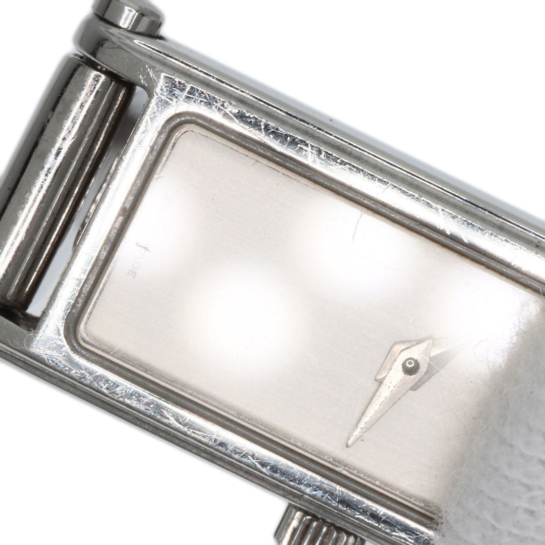 GUCCI Watches Quartz 1500L Stainless Steel , Stainless Steel Silver Square face Silver dial Women Used Authentic