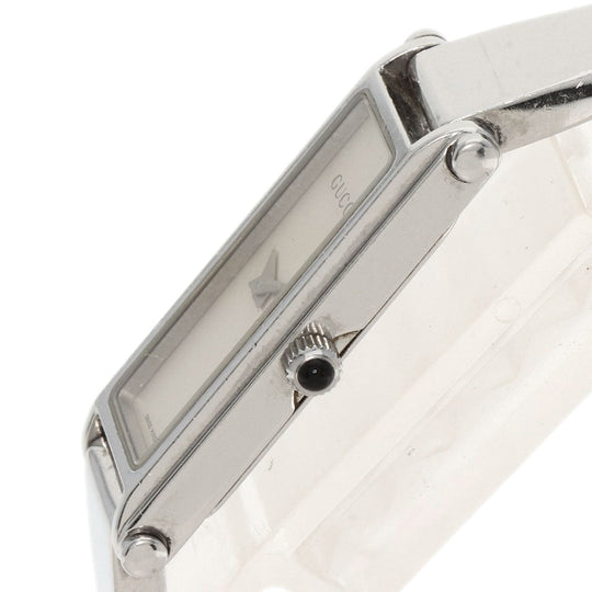 GUCCI Watches Quartz 1500L Stainless Steel , Stainless Steel Silver Square face Silver dial Women Used Authentic