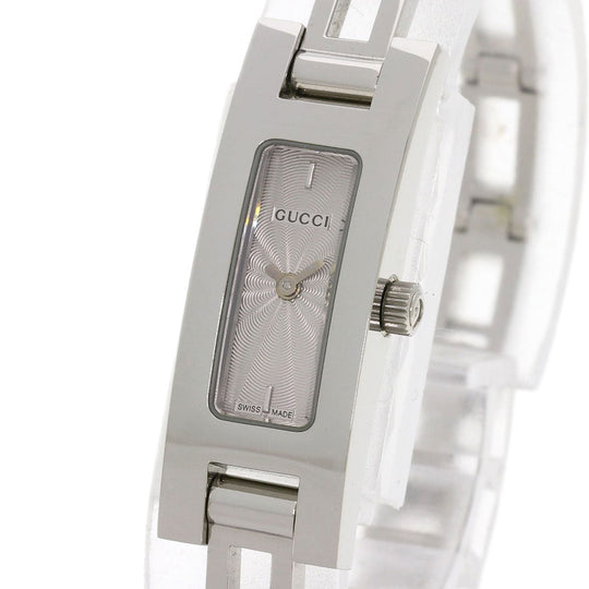 GUCCI Watches Quartz Stainless Steel , Stainless Steel Silver 3900L Silver dial Women Used Authentic