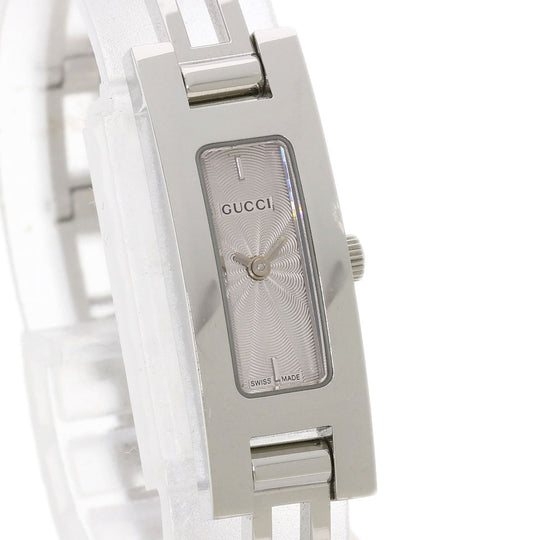 GUCCI Watches Quartz Stainless Steel , Stainless Steel Silver 3900L Silver dial Women Used Authentic