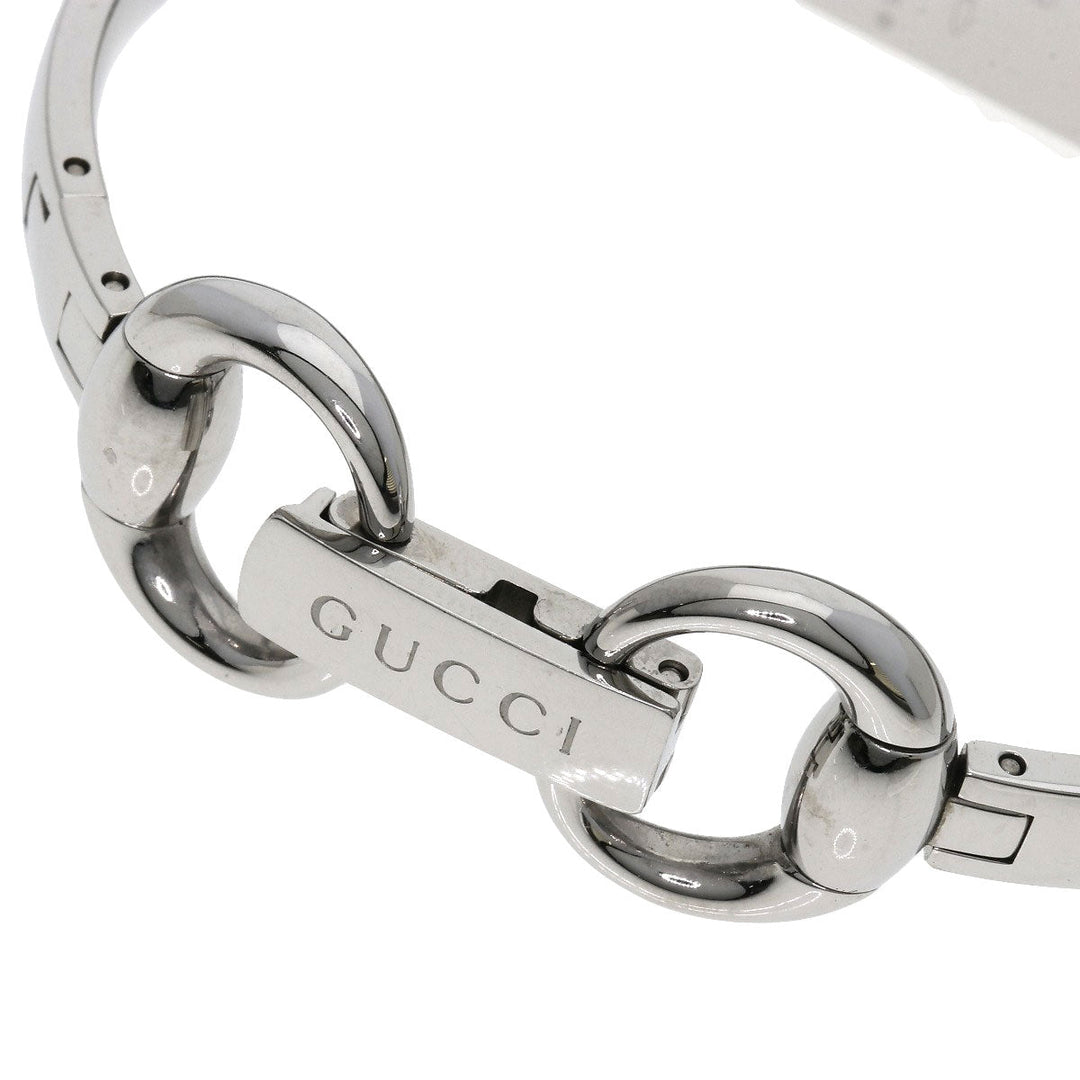 GUCCI Watches Quartz 109 Stainless Steel , Stainless Steel Silver Square Face 2P Diamond Silver dial Women Used Authentic