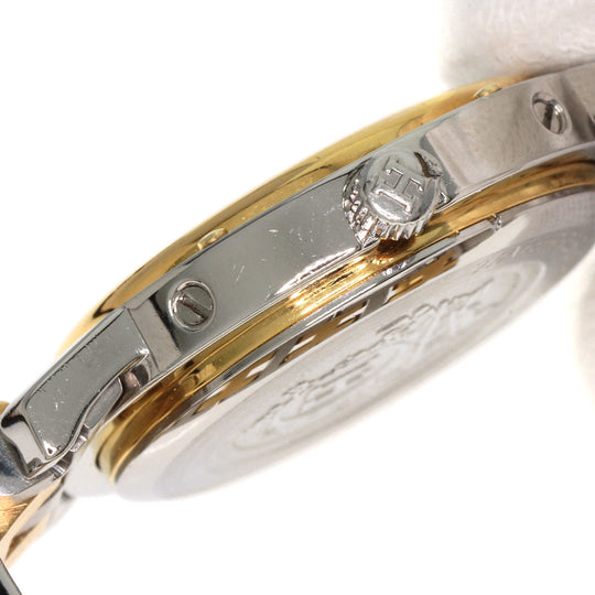 HERMES Watches Quartz Stainless Steel , SSxGP gold Clipper Old Belt white dial Women Used Authentic