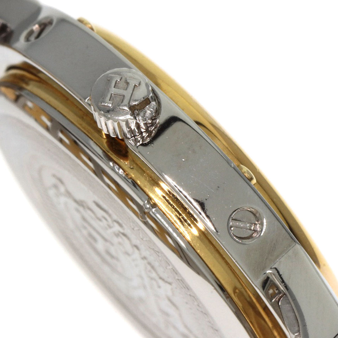 HERMES Watches Quartz Stainless Steel , SSxGP gold Clipper Old Belt white dial Women Used Authentic