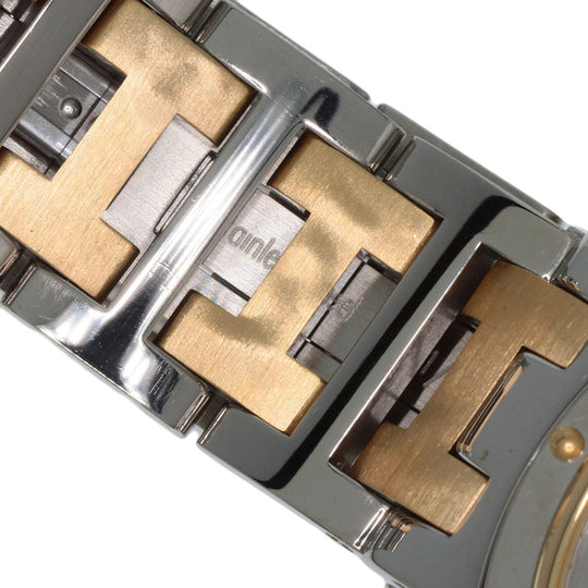 HERMES Watches Quartz CL6.720 Stainless Steel , SSxGP gold Clipper white dial mens Used Authentic