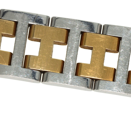 HERMES Watches Quartz Stainless Steel , SSxGP gold Clipper Ivory dial Women Used Authentic