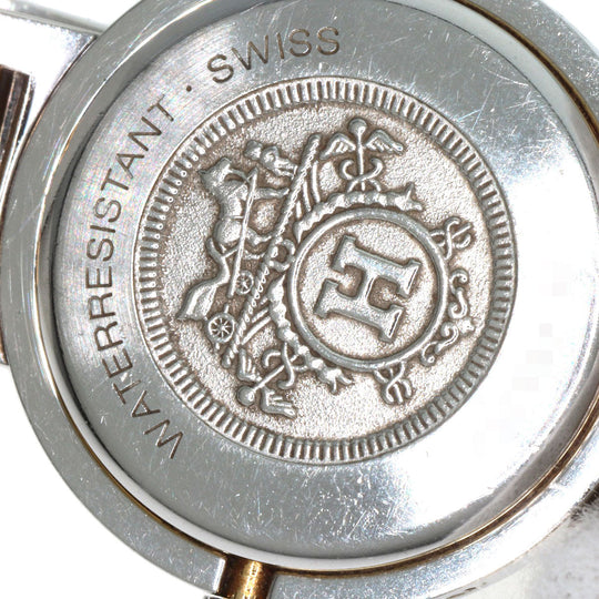 HERMES Watches Quartz Stainless Steel , SSxGP gold Clipper Ivory dial Women Used Authentic
