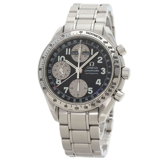 OMEGA Watches Mechanical Automatic 3523.51 Stainless Steel , Stainless Steel Silver Speedmaster Triple Calendar Japan Limited Edition black dial mens Used Authentic