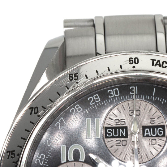 OMEGA Watches Mechanical Automatic 3523.51 Stainless Steel , Stainless Steel Silver Speedmaster Triple Calendar Japan Limited Edition black dial mens Used Authentic
