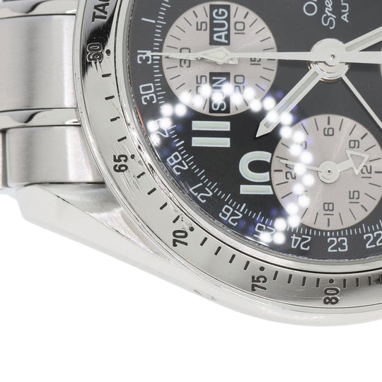 OMEGA Watches Mechanical Automatic 3523.51 Stainless Steel , Stainless Steel Silver Speedmaster Triple Calendar Japan Limited Edition black dial mens Used Authentic