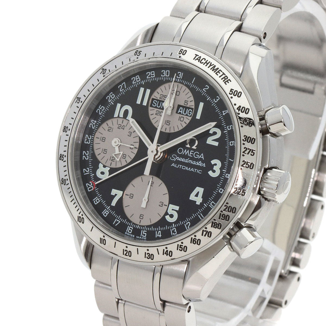 OMEGA Watches Mechanical Automatic 3523.51 Stainless Steel , Stainless Steel Silver Speedmaster Triple Calendar Japan Limited Edition black dial mens Used Authentic