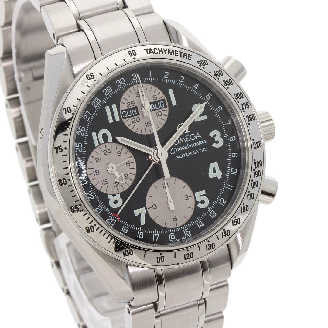 OMEGA Watches Mechanical Automatic 3523.51 Stainless Steel , Stainless Steel Silver Speedmaster Triple Calendar Japan Limited Edition black dial mens Used Authentic