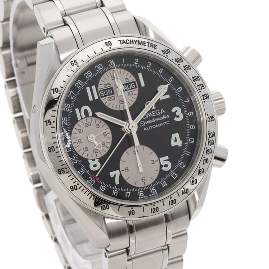 OMEGA Watches Mechanical Automatic 3523.51 Stainless Steel , Stainless Steel Silver Speedmaster Triple Calendar Japan Limited Edition black dial mens Used Authentic