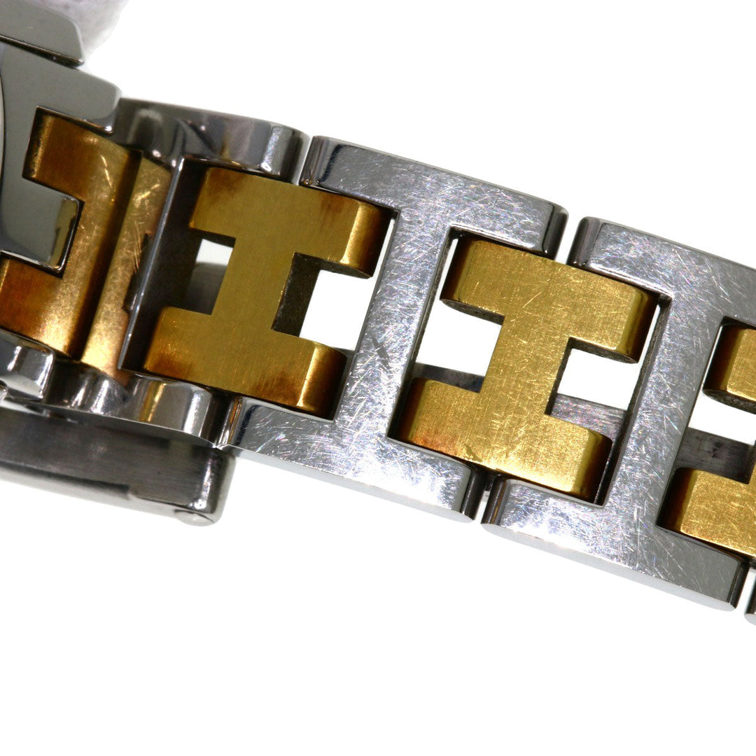 HERMES Watches Quartz CO1.220 Stainless Steel , SSxGP Silver Clipper oval Silver dial Women Used Authentic