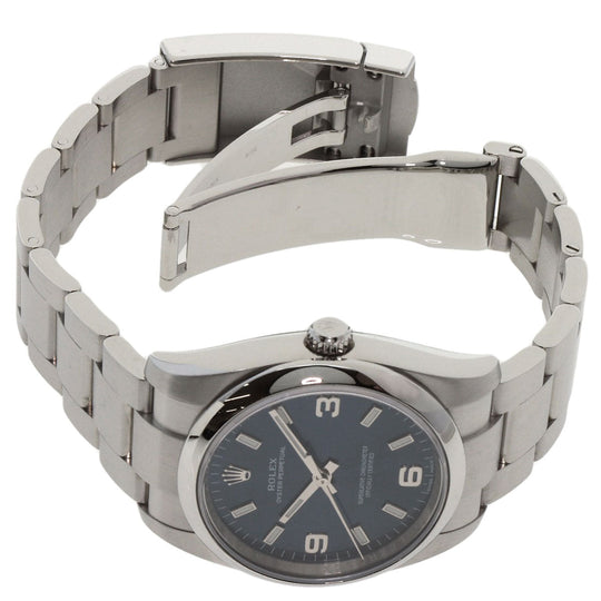 ROLEX Watches Mechanical Automatic 114200 Stainless Steel Silver Oyster Perpetual 369 blue dial