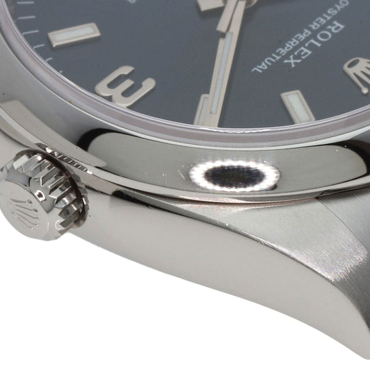 ROLEX Watches Mechanical Automatic 114200 Stainless Steel Silver Oyster Perpetual 369 blue dial
