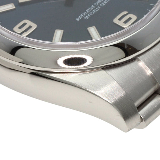 ROLEX Watches Mechanical Automatic 114200 Stainless Steel Silver Oyster Perpetual 369 blue dial