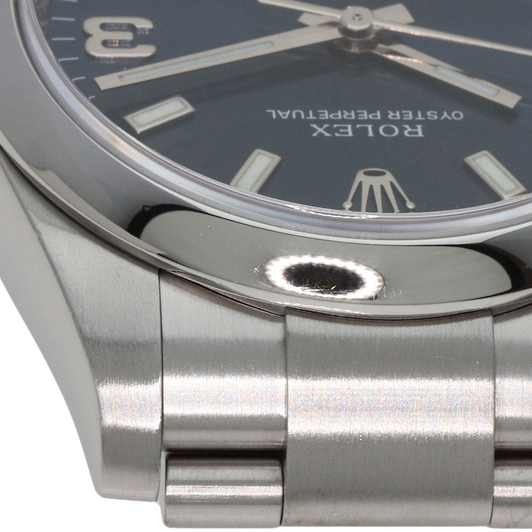 ROLEX Watches Mechanical Automatic 114200 Stainless Steel Silver Oyster Perpetual 369 blue dial