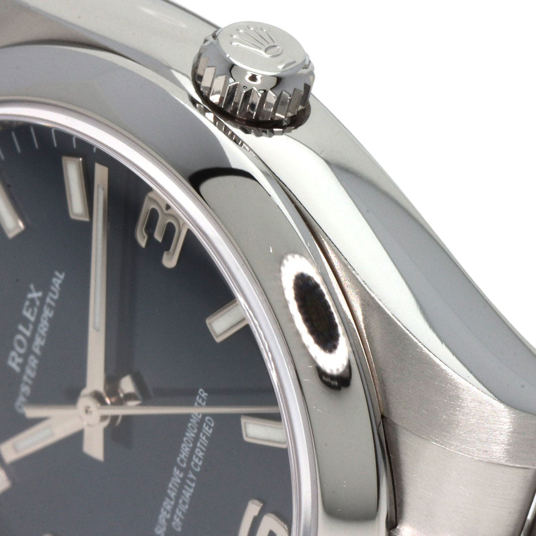 ROLEX Watches Mechanical Automatic 114200 Stainless Steel Silver Oyster Perpetual 369 blue dial