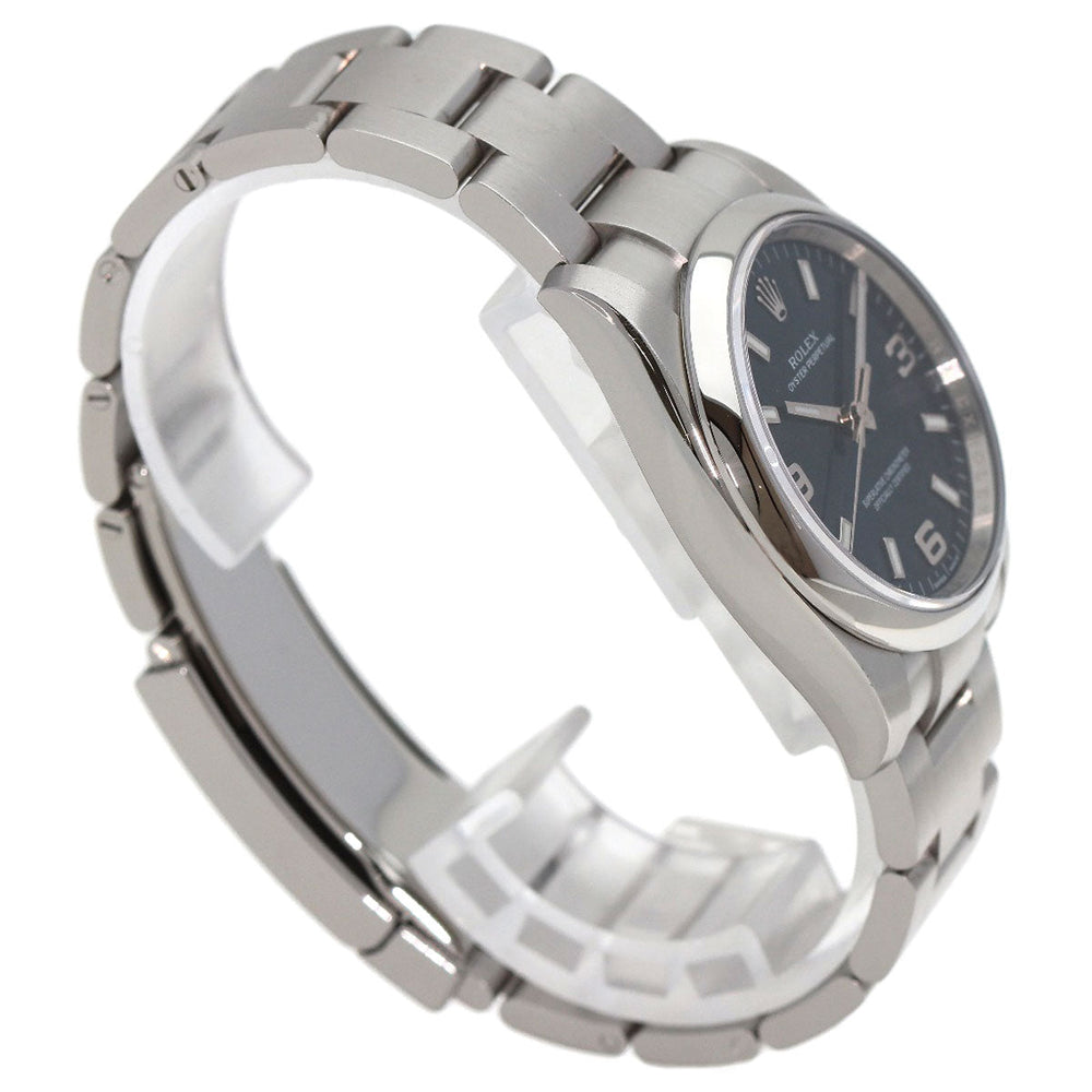 ROLEX Watches Mechanical Automatic 114200 Stainless Steel Silver Oyster Perpetual 369 blue dial