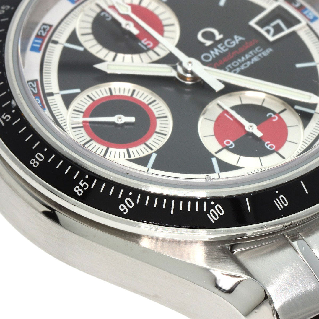OMEGA Watches Mechanical Automatic 3210.52 Stainless Steel , Stainless Steel Silver Speedmaster Chronograph black dial mens Used Authentic