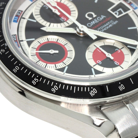 OMEGA Watches Mechanical Automatic 3210.52 Stainless Steel , Stainless Steel Silver Speedmaster Chronograph black dial mens Used Authentic