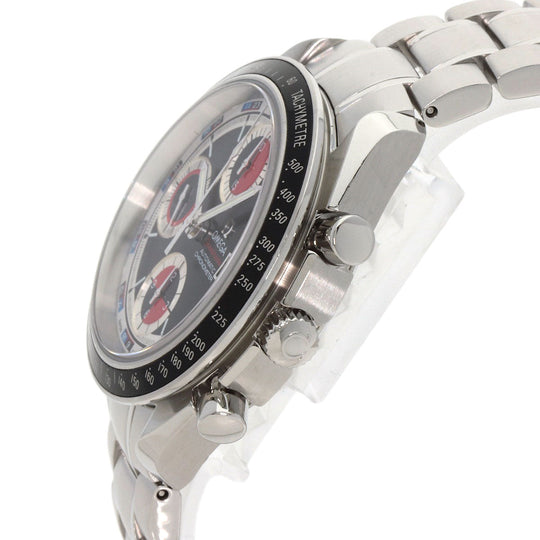 OMEGA Watches Mechanical Automatic 3210.52 Stainless Steel , Stainless Steel Silver Speedmaster Chronograph black dial mens Used Authentic