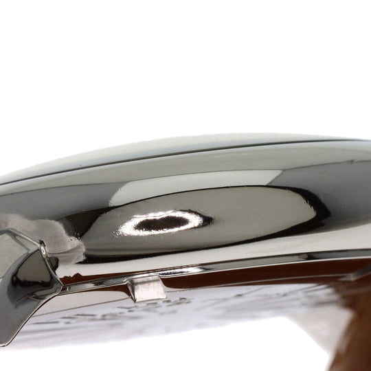 Gaga Milano Watches Quartz Stainless Steel, Leather Silver Manure 40 White shell dial Boys Used Authentic
