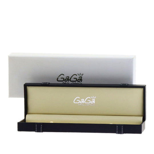 Gaga Milano Watches Quartz Stainless Steel, Leather Silver Manure 40 White shell dial Boys Used Authentic
