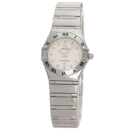 OMEGA Watches Quartz 1562.30 Stainless Steel , Stainless Steel Silver Constellation Mini white dial Women Used Authentic