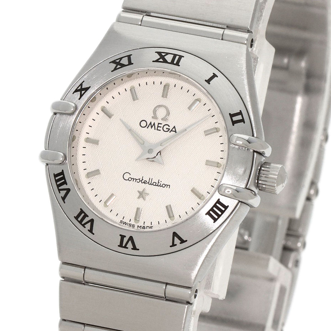 OMEGA Watches Quartz 1562.30 Stainless Steel , Stainless Steel Silver Constellation Mini white dial Women Used Authentic