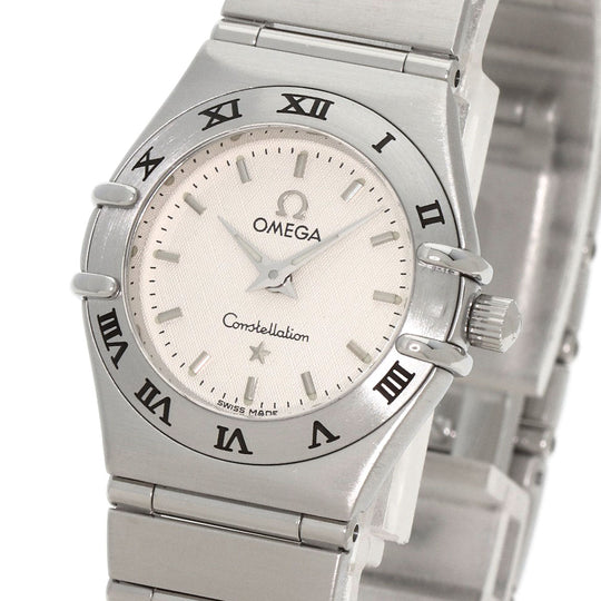 OMEGA Watches Quartz 1562.30 Stainless Steel , Stainless Steel Silver Constellation Mini white dial Women Used Authentic