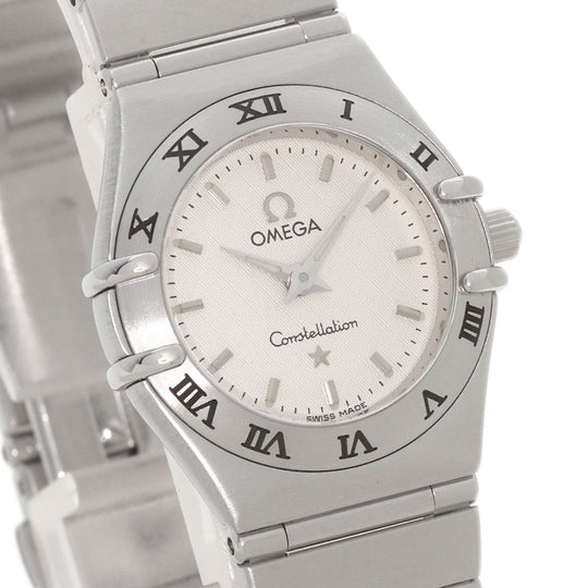 OMEGA Watches Quartz 1562.30 Stainless Steel , Stainless Steel Silver Constellation Mini white dial Women Used Authentic