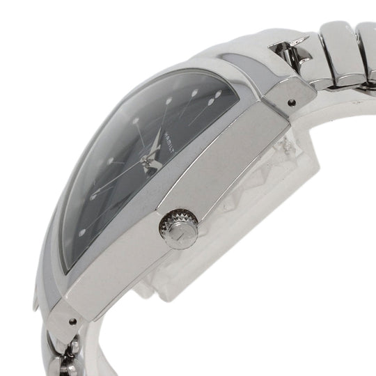 HAMILTON Watches Quartz H244110 Stainless Steel , Stainless Steel Silver Ventura black dial mens Used Authentic
