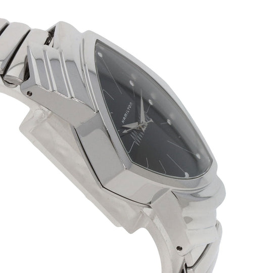 HAMILTON Watches Quartz H244110 Stainless Steel , Stainless Steel Silver Ventura black dial mens Used Authentic