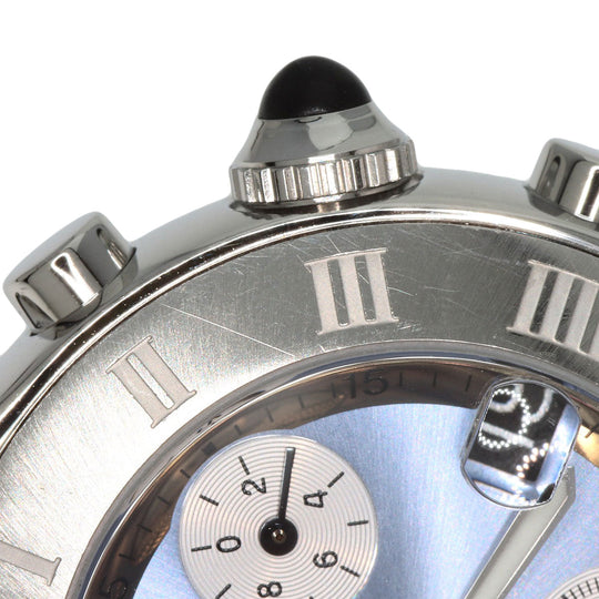 CARTIER Watches Quartz W1020013 Stainless Steel Silver CHRONOSCAPH SM blue dial