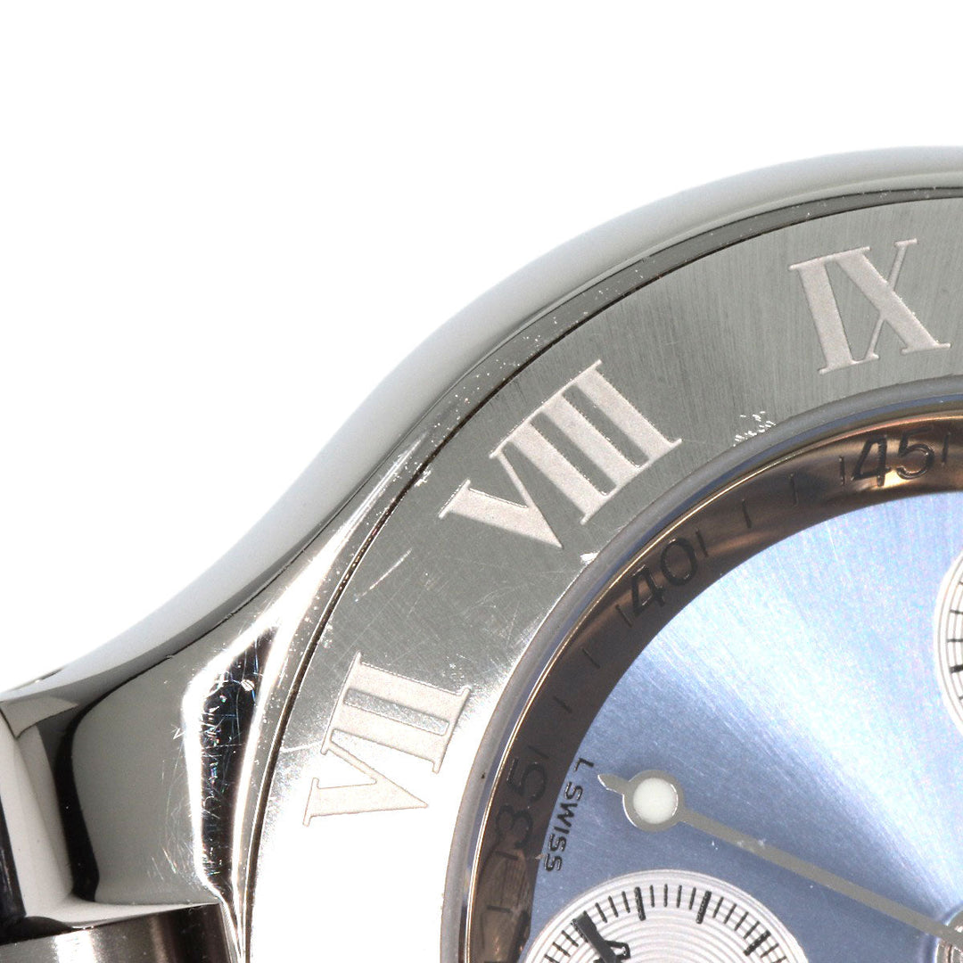 CARTIER Watches Quartz W1020013 Stainless Steel Silver CHRONOSCAPH SM blue dial