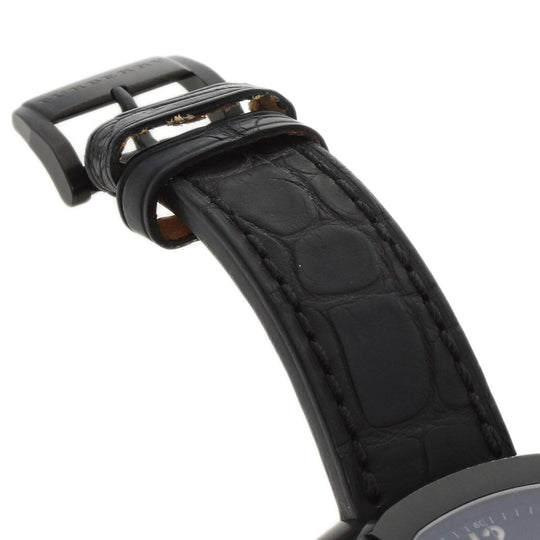 BURBERRY Watches Quartz BBY1103 Stainless Steel, Leather black Chronograph black dial mens Used Authentic