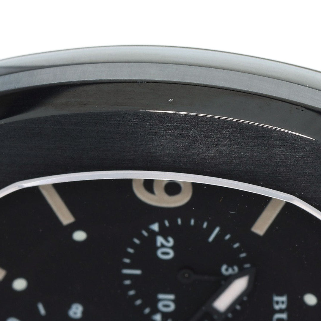 BURBERRY Watches Quartz BBY1103 Stainless Steel, Leather black Chronograph black dial mens Used Authentic