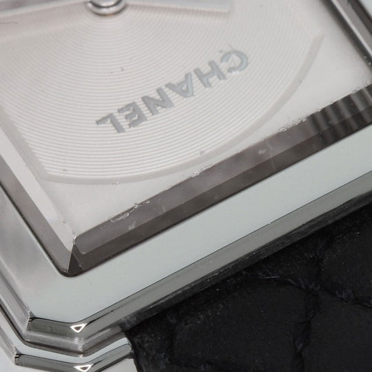 CHANEL Watches Quartz H6401 Stainless Steel, Leather Silver boyfriend small model Silver dial Women Used Authentic