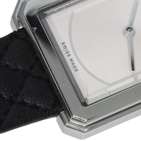 CHANEL Watches Quartz H6401 Stainless Steel, Leather Silver boyfriend small model Silver dial Women Used Authentic