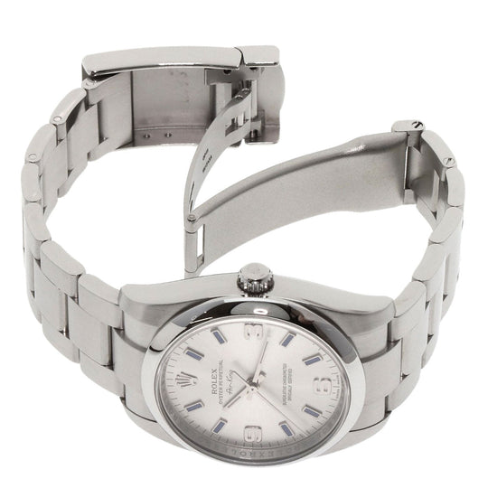 ROLEX Watches Mechanical Automatic 114200 Stainless Steel Silver Air King Silver 369 Blue Bar Silver dial