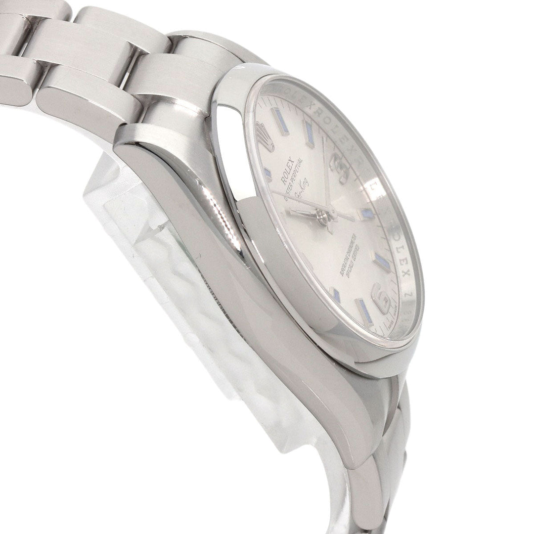 ROLEX Watches Mechanical Automatic 114200 Stainless Steel Silver Air King Silver 369 Blue Bar Silver dial
