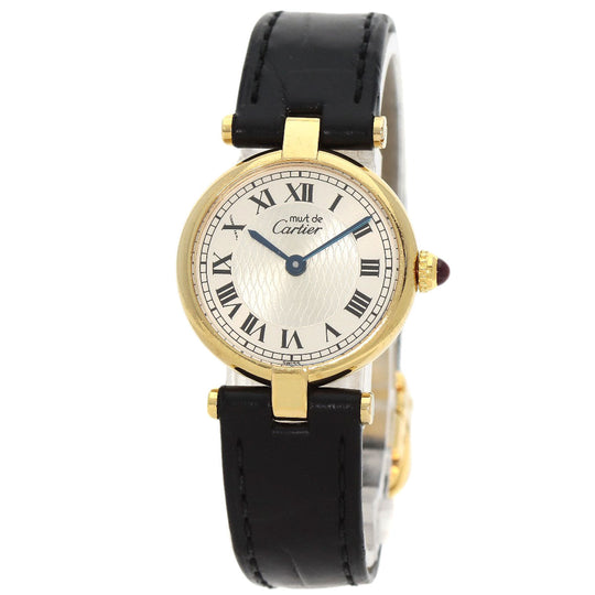 CARTIER Watches Quartz SV gold Mast Vendome VLC LM 150th Anniversary Limited to 1847 pieces Manufacturer Complete Silver dial